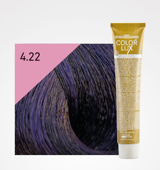 Tinta in Crema Colore Lux 100ml - Design Look : 4.22 Castaño Violeta Intenso - 1