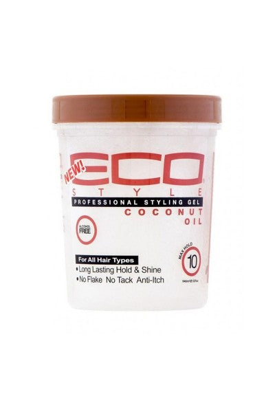 Gel Fissante Effetto Gomma - Olio di Cocco - Eco Styler: 946 ml - 2