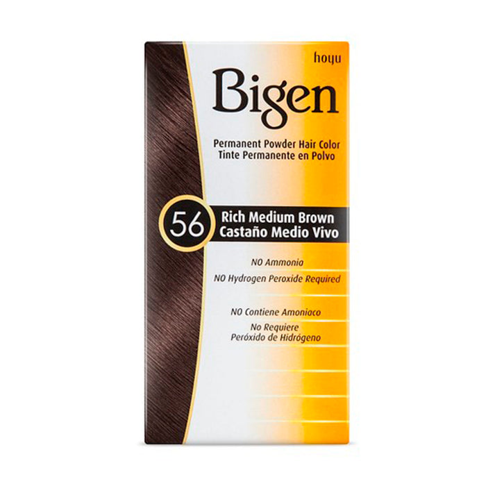 Colore per capelli Ricco Marrone Medio Nº 56 6g - Bigen - 1