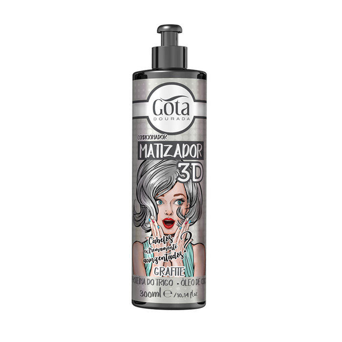 Toner 3d - Grafite 300ml - Gota Dourada - 1