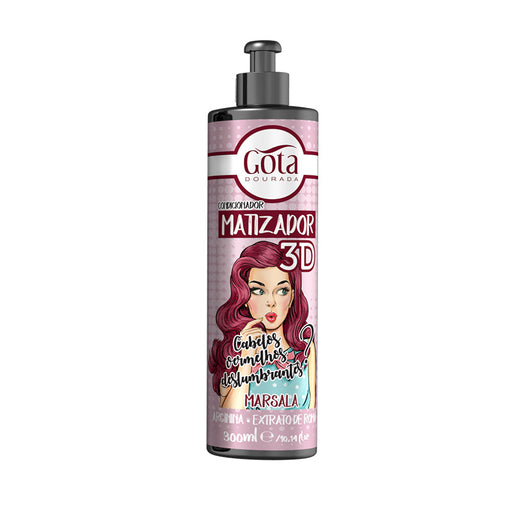 Toner 3d - Marsala 300 ml - Gota Dourada - 1