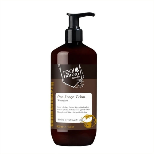 Shampoo Senza Sale per Chioma Forte - Champô Senza Sale Pro-Forza Crini 500 ml - Real Natura - 1