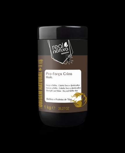 Maschera senza sale per capelli forti - Maschera Pro-Forza Criniera senza Sale da 1kg - Real Natura - 1