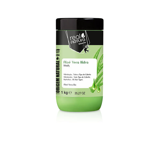 Maschera per Capelli senza Sale all'Aloe Vera - Máscara Senza Sale all'Aloe Vera Hidra 1 kg - Real Natura - 1
