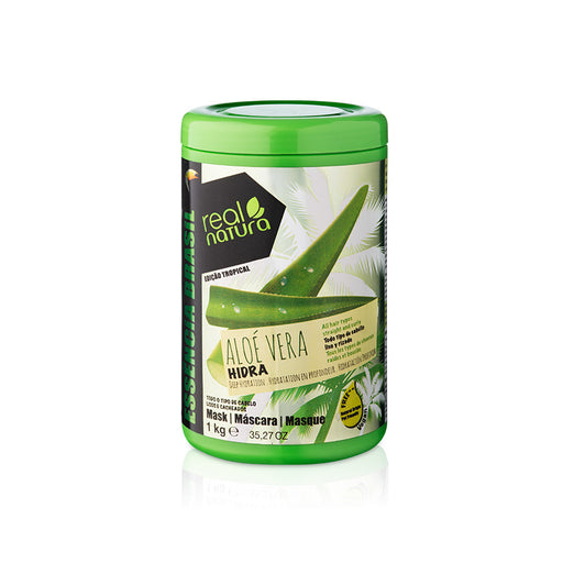 Maschera per Capelli senza Sale all'Aloe Vera - Máscara Senza Sale all'Aloe Vera Hidra 1 kg - Real Natura - 1