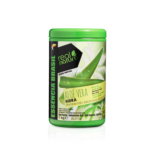 Gel Idratante per Capelli all&#39;Aloe Vera - Gel Idrata all&#39;Aloe Vera Forte 1 Kg - Real Natura - 1