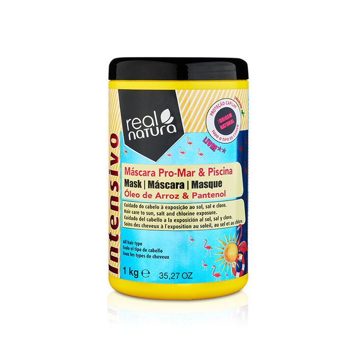 Maschera senza Sale dopo la Spiaggia o la Piscina - Máscara Senza Sale Pro-mar O Piscina 1 kg - Real Natura - 1