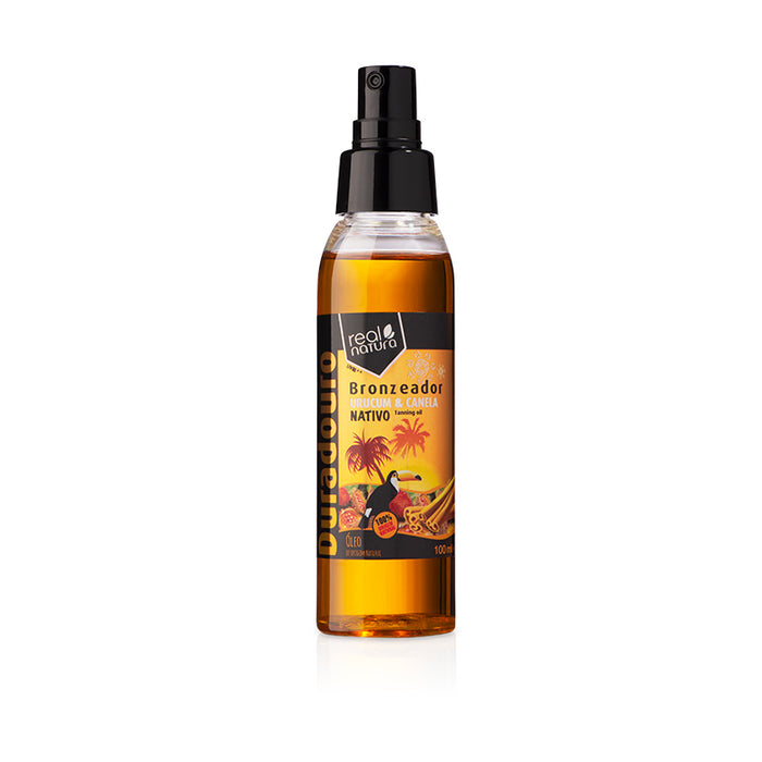 Olio Abbronzante con Annatto e Cannella - Olio Abbronzante Urucum + Cannella 100 ml - Real Natura - 1