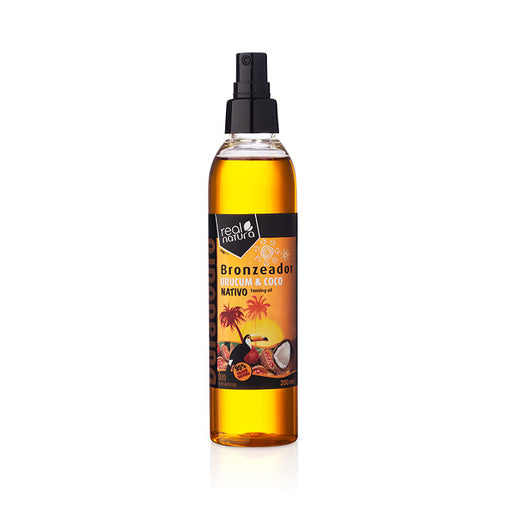 Olio Abbronzante con Achiote e Cocco - olio Abbronzante Urucum + Cocco 200 ml - Real Natura - 1