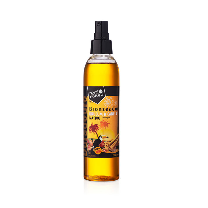 Olio abbronzante con achiote e cannella - Urucum + Canela 200 ml - Real Natura - 1