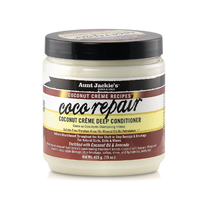 Riparatore e rinforzante - Coco Repair Coconut Creme Deep Conditioner 426 G - Aunt Jackie's - 1