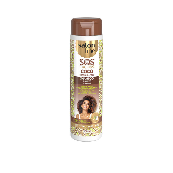 Shampoo SOS Ricci - Olio di Cocco 300ml - Salon Line - 1