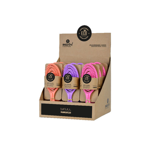 Spazzole Scheletro Biofriendly Espositore Colori Fluor (confezione 12 Unità) - Bifull - 1