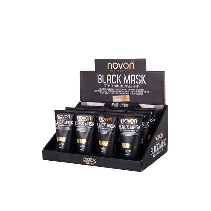 Espositore Maschera Viso Nera Black Mask Deep (12 Pezzi) - Novon - 1