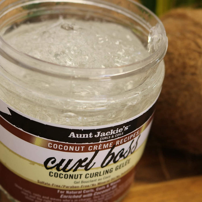 Gel fissante per ricci - Curl Boss Coconut - Aunt Jackie's - 3