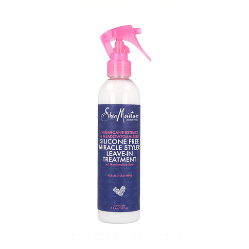 Leave In Miracle Styler - Estratto di canna da zucchero e semi di schiuma di farina 237 ml - Shea Moisture - 1