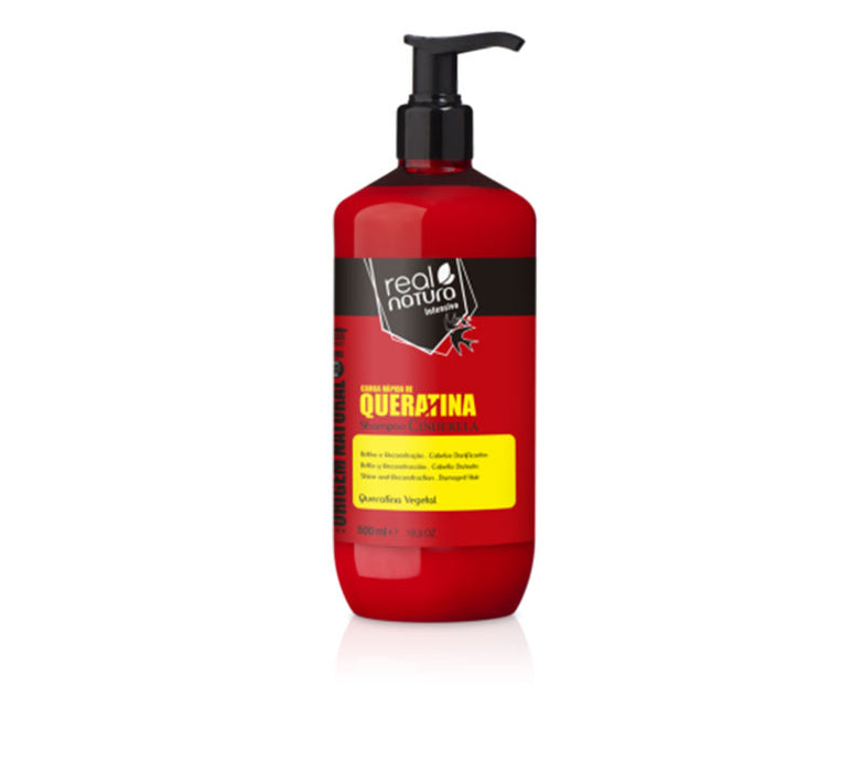 Shampoo Senza Sale Carica Rapida di Cheratina Cenerentola 500ml - Real Natura - 1