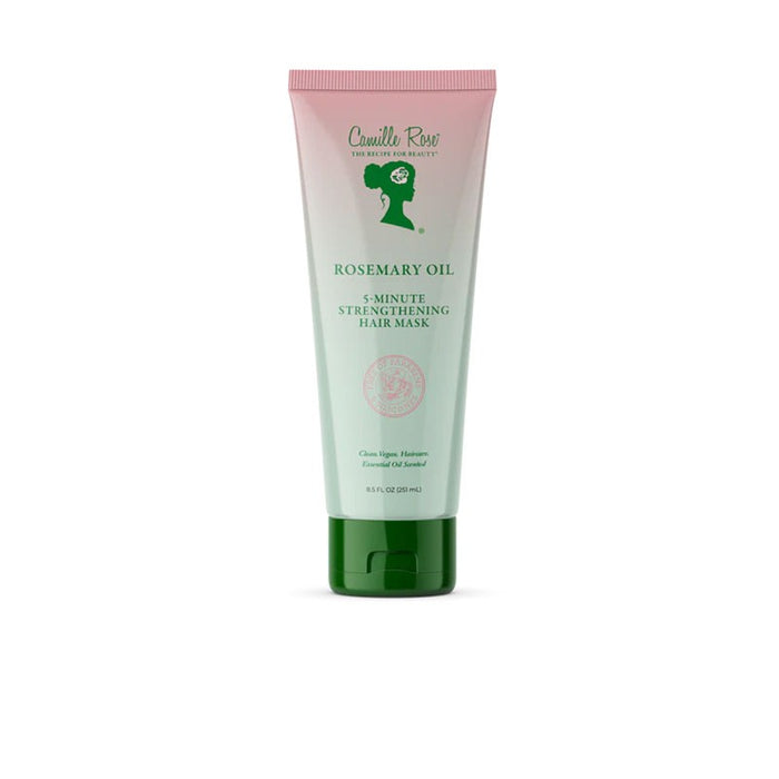 Maschera per capelli alla rosa 5 minuti di rinforzo con olio di rosmarino 251 ml - Camille Rose - 1