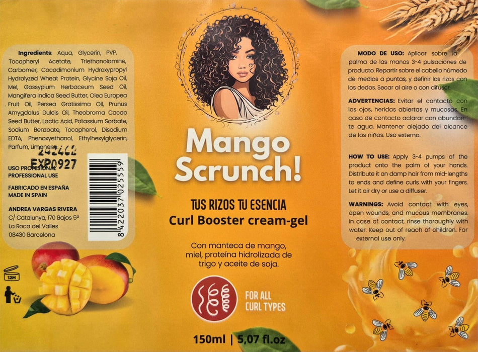 Gel Definente Ricci Curly Mango Scrunch 150ml - Anira Curls - 2