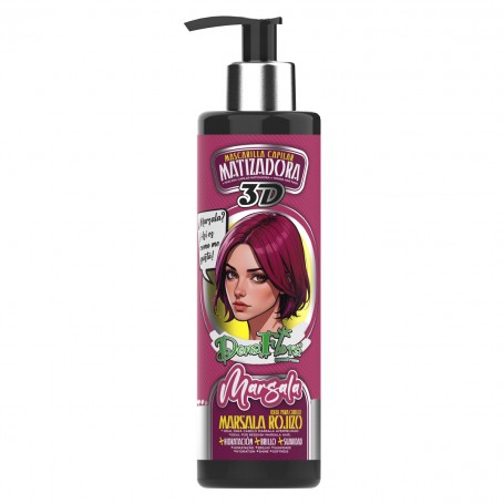 Maschera Colorante - 300 ml - Dona Flora | Colori Vibranti e Cura dei Capelli - Dona Flora : Marsala - 1