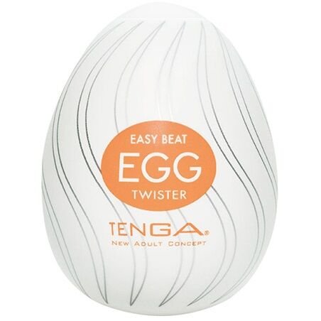 Uovo Masturbatore Arancione Twister - Tenga - 4