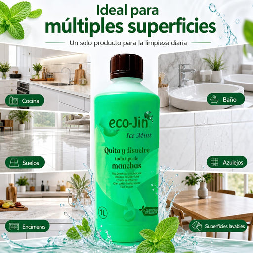Detergente Multiuso Concentrato Ice Mint - 1 litro - Eco-jin - 1