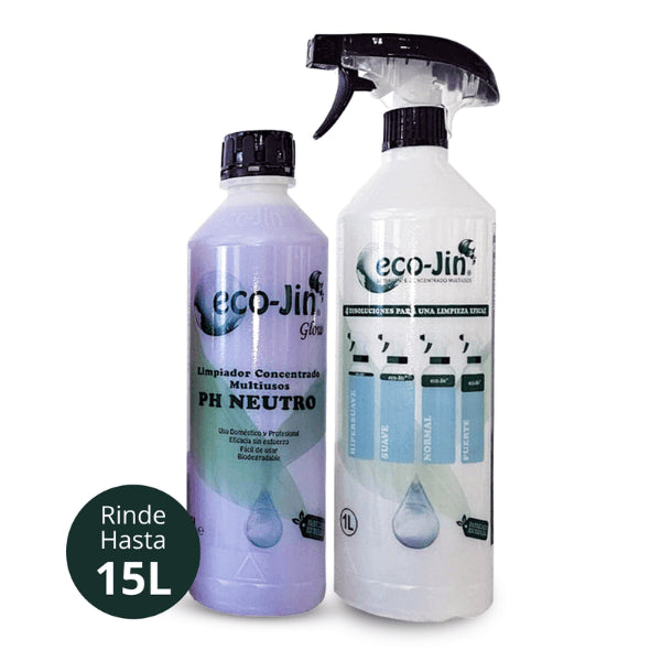 Detergente Multiuso Premium Glow da 1 litro con diffusore - Eco-jin - 1