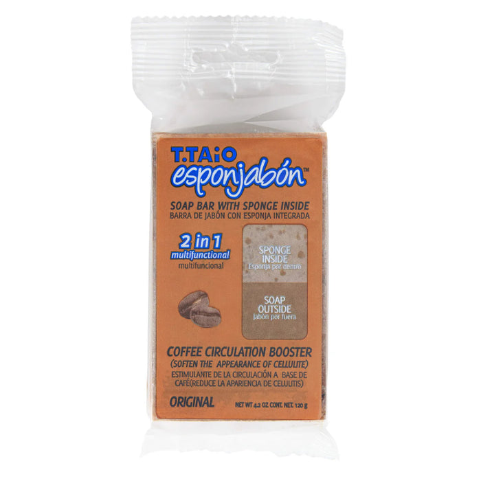 SpugnaSapone - Spugna + Sapone 2 in 1 - 120 grammi - T.taio : Café - 1