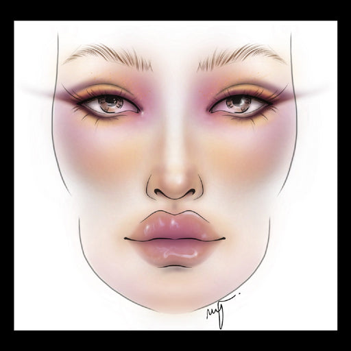 Face Chart PRO - Modello di viso per il trucco - Facechart - 2