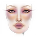 Face Chart PRO - Modello di viso per il trucco - Facechart - 2