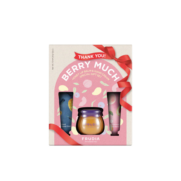 Set di creme per le mani e balsamo labbra - Frudia - 1