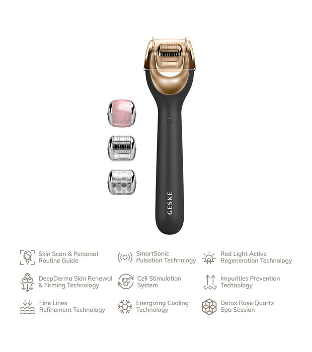 Rullo facciale a microneedle - Geske : Black Gold - 4