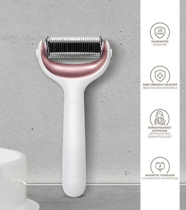 Rullo facciale a microneedle - Geske : White Rose Gold - 4