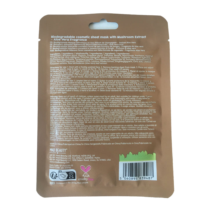 Maschera Viso Superfood Funghi - Mad Beauty - 3