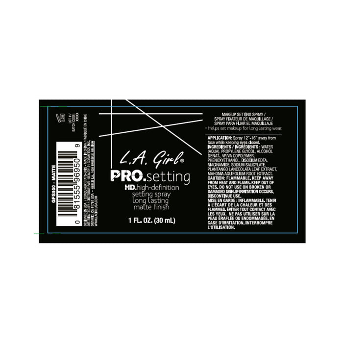 Fissatore trucco spray - Impostazione professionale - L.A. Girl - 2