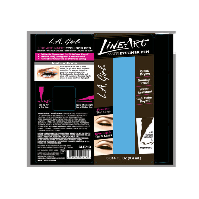 Eyeliner opaco Art Liner - L.A. Girl : Expresso - 2