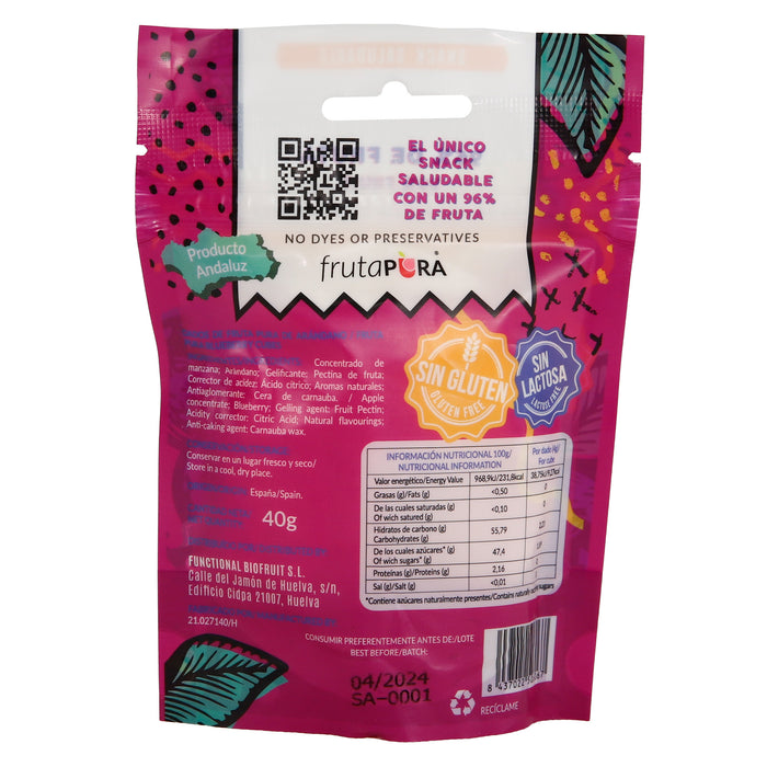 Spuntino di frutta sano - mirtillo - Fruta Pura - 2