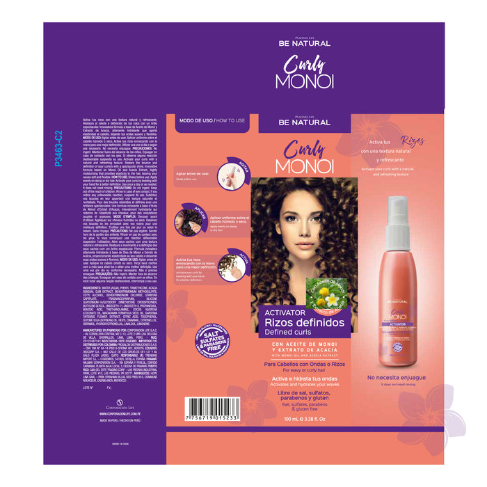 Ricci Monoi Attivatore di Ricci 100ml - Be Natural - 2