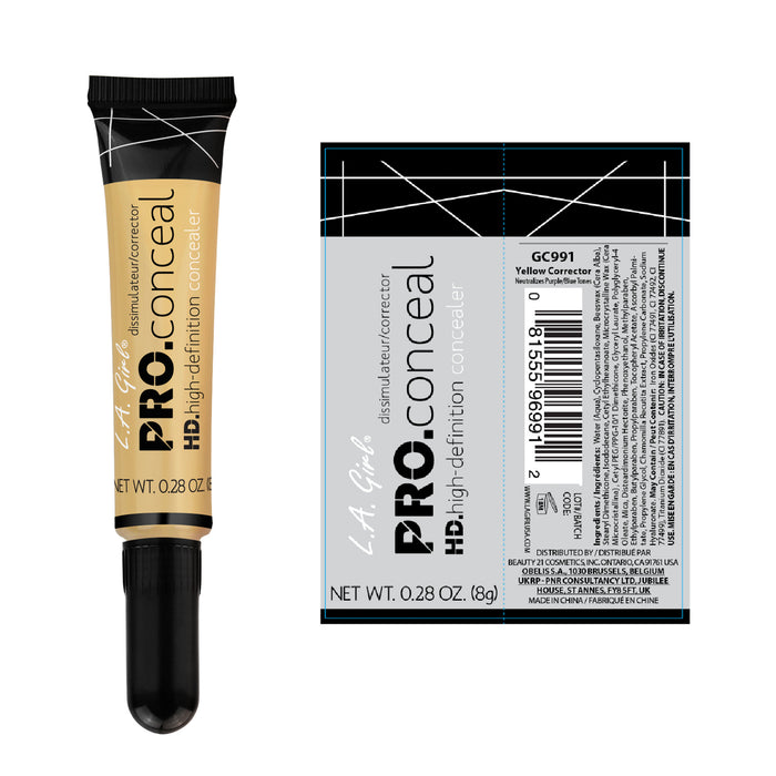Correttore Liquido - Correttore Pro Conceal Hd - L.A. Girl : Yellow corrector - 2