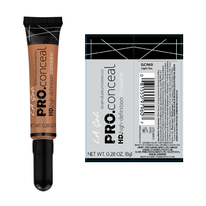 Correttore Liquido - Correttore Pro Conceal Hd - L.A. Girl : Light tan - 2