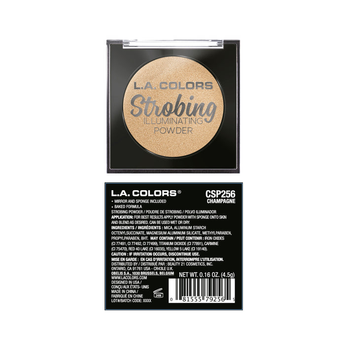 Evidenziatore in polvere stroboscopica - L.A. Colors : Champagne - 2