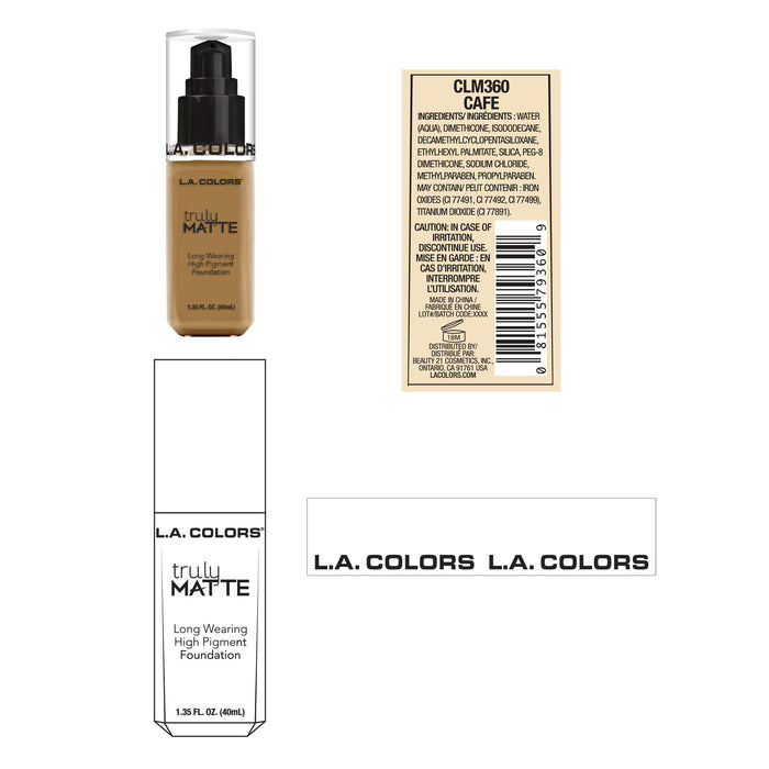 Fondotinta liquido - Veramente opaco - L.A. Colors - 2