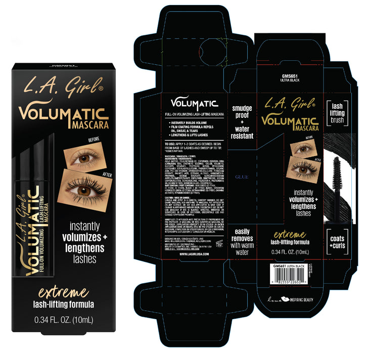 Mascara - Volumatico - L.A. Girl : Ultra Black - 2