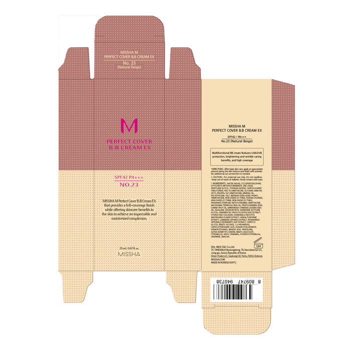 Crema BB Perfect Cover SPF42 Pa+++ 20ml - Missha : 23 - 2
