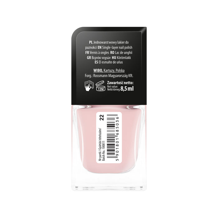 Smalto per unghie - Smalto per unghie per manicure a 1 strato - Wibo : WIBO Esmalte de Uñas 1Coat Manicure N22 - 2