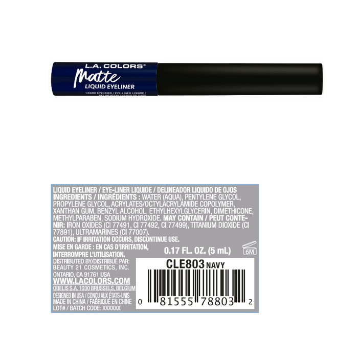 Eyeliner liquido - L.A. Colors : Navy - 2