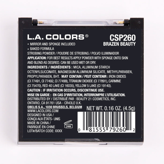 Evidenziatore in polvere stroboscopica - L.A. Colors : Brazen Beauty - 2
