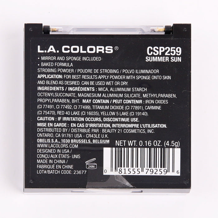 Evidenziatore in polvere stroboscopica - L.A. Colors : Summer Sun - 2