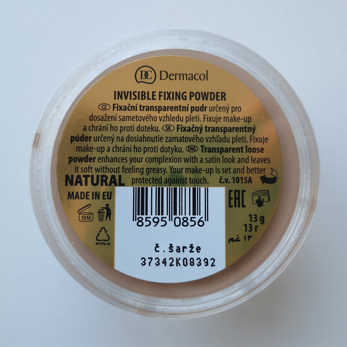 Cipria Fissante Invisibile - Leggera - Dermacol : Polvo fijador invisible - natural - 2