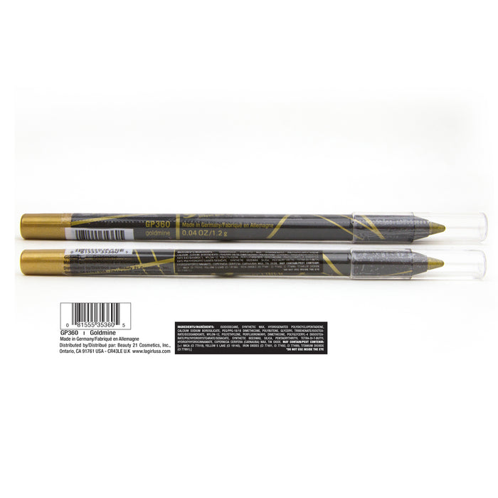 Matita Eyeliner Gel Glide - L.A. Girl : Goldmine - 2